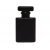 Butelka szklana perfumeryjna FOR.OLD 100 ml  czarna z atomizerem i nasadką ozdobną STH8213, S018B-100ML, zakręcana